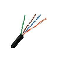 BOBINA DE CABLE EXTERIOR WAM CAT5E SIN GEL UTP 100 COBRE 24 AWG 305 MTS COLOR NEGRO BOBINA DE CABLE EXTERIOR WAM CAT5E SIN GEL UTP 100 COBRE 24 AWG 305 MTS COLOR NEGRO